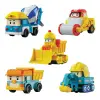 POLI MRT-761 Robocar Poli Mini İnşaat Araçları 5li Set