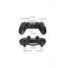Kablosuz PS4 Oyun Kolu | Wireless Joystick Gamepad | Titreşimli DualShock Uyumlu – Siyah