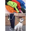 Reflektörlü Fosforlu Köpek Gezdirme Halatı Tasma Kayışı Metal Kancalı 130 Cm