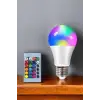 Renk Değiştirebilen RGB Işıklı Led Ampul A+Enerji 15 Watt Led Işık