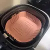 Renkli Isıya Dayanıklı Yıkanılabilir Silikon Fırın  Airfryer Kare Model Pişirme Matı 20 Cm
