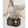 Retro Bluetooth Radyo – Nostaljik Tasarım, Tf Kart Ve Usb Destekli