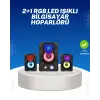 RGB Işıklı USB Hoparlör Seti 9W Çıkış Gücü Derin Bas