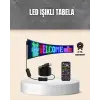 RGB Kayar Yazılı LED Reklam Ekranı – USB Bağlantılı Esnek Tasarım