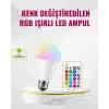 RGB Uzaktan Kumandalı LED Ampul 16 Renk Dekoratif Aydınlatma