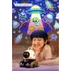 Robot Projeksiyon Gece Lambası Hoparlörlü Şarjlı Yıldızlı Gökyüzü Temalı LED Projeksiyon Lambası