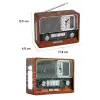 Saatli Fenerli Bluetooth Nostaljik Radyo AUX SD USB Girişli Bluetooth Hoparlör