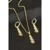 Salkım Taşlı Set Kolye