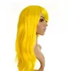Sarı Renk Uzun Parti Peruğu