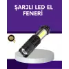 Şarjlı Mini LED El Feneri 2000 Lümen Su Geçirmez