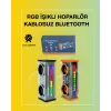 Şeffaf Gövdeli RGB Işıklı Bluetooth Hoparlör – Taşınabilir ve Güçlü