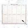 Şeffaf Kendiliğinden Yapışkanlı Kalemli Haftalık Planlayıcı 40cm-50cm