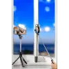 Selfie Çubuğu Tripod Kumandalı Telefon Tutucu Siyah