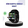 Sesli Arama Özellikli SIM Kartlı Siyah Akıllı Saat