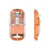 Sessiz Tıklamalı Şeffaf Mouse Bluetooth ve USB Uyumlu