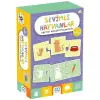 Sevimli Hayvanlar Eğitici Eşleştirme Puzzle 36 Parça