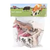 SH-9001-Vardem Poşetli 6Pcs 8 İnch  Çiftlik Hayvan ve Dinozor Set