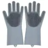 Sihirli Isıya Dayanıklı Silikon Çok Amaçlı Bulaşık Eldiven Fırçası Magic Gloves
