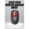 Siyah Kablosuz Mouse Wireless Mouse Minimal Tasarım