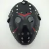 Siyah Renk Kırmızı Çizgili Tam Yüz Hokey Jason Maskesi Hannibal Maskesi