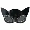 Siyah Renk Siyah Camlı Kedi Şekilli Parti Gözlüğü 20x11 cm