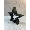 Siyah Yıldız Şeklinde Mumluk Loş Işık Dekor Aksesuarı