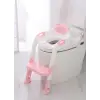 Softy Merdivenli Tuvalet Adaptörü - Çocuğunuz İçin Güvenli Ve Konforlu Tuvalet Eğitimi Pembe