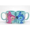 Stitch Ve Angel 3D Figürlü Çift Kupa Bardak Seti