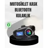 Su Geçirmez Bluetooth 5.3 Kask Kulaklığı 1000mAh Bataryalı
