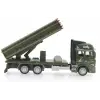 Sürtmeli Die Cast Metal Roketatar Rampalı Askeri Kamyon