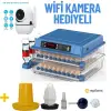 Tam Otomatik 120 Yumurta Kapasiteli Kuluçka Makinesi - Civciv Kaz Hindi Ördek İçin Wifi Kameralı Yedek Motorlu Set