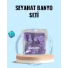 Taşınabilir 5’li Seyahat Banyo Seti Şampuanlık Sprey Krem Kutusu