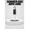 Taşınabilir Askılı Ampul Kamp Lambası Askılı Type-c Şarjlı Bahçe Lambası