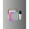 Taşınabilir Karaoke Mikrofon Seti Bluetooth Hoparlörlü