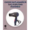 Taşınabilir Katlanabilir Saç Kurutma Makinesi | 1500W Güç, 2 Hız Ayarı, Düşük Gürültü, AB Fişli
