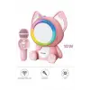 Taşınabilir Rgb Işılı Sevimli Figürlü Mikrofonlu Karaoke Bluetooth Hoparlör