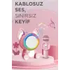 Taşınabilir Rgb Işılı Sevimli Figürlü Mikrofonlu Karaoke Bluetooth Hoparlör