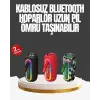 Taşınabilir Şarjlı Bluetooth Hoparlör Güçlü Bas