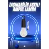 Taşınabilir Şarjlı Led Ampul Askılı Lamba Kamp Bahçe Lambası