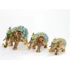 Taşlı 3lü Fil Figürü Model 2