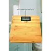 Techfit Bambu Banyo Baskülü Yüksek Hassasiyetli Darbelere Dijital Dayanıklı Terazi Tf 1065 M