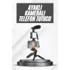Telefon Tutucu Mikrofonlu Işıklı Youtuber Video Kayıt