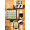 Tepe Lambası Tüm Araç Tiplerine Uygun Çalışma Lambası 16 Ledli