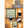 Tepe Lambası Tüm Araç Tiplerine Uygun Çalışma Lambası 16 Ledli
