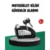 Titreşim Sensörlü Alarm Disk Kilidi Motosiklet Scooter Bisiklet