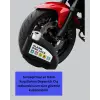 Titreşim Sensörlü Alarm Disk Kilidi Motosiklet Scooter Bisiklet