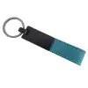 Turkuaz Deri Metal Anahtarlık