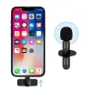 Type C Uyumlu İphone Dönüştürücülü Kablosuz Yaka Mikrofonu Android Ve İphone Uyumlu Mini Mikrofon