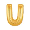 U Harf Folyo Balon Altın Renk 40 inç