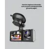 Üç Kameralı Araç Kamerası Full HD Gece Görüş  G-Sensör